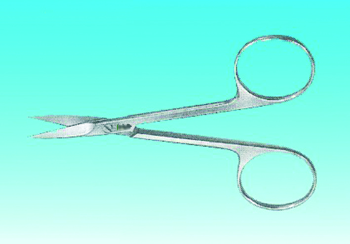 Iris-/Fadenschere, gerade 9cm sp.-sp.