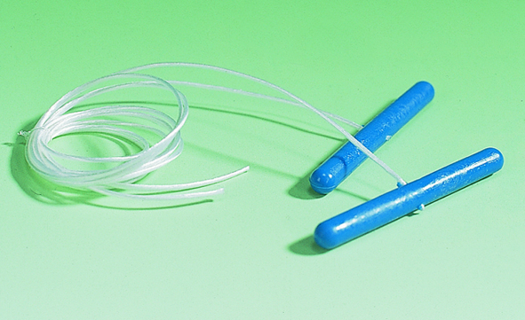 Labmagenstäbe 42mm aus Kunstst., blau