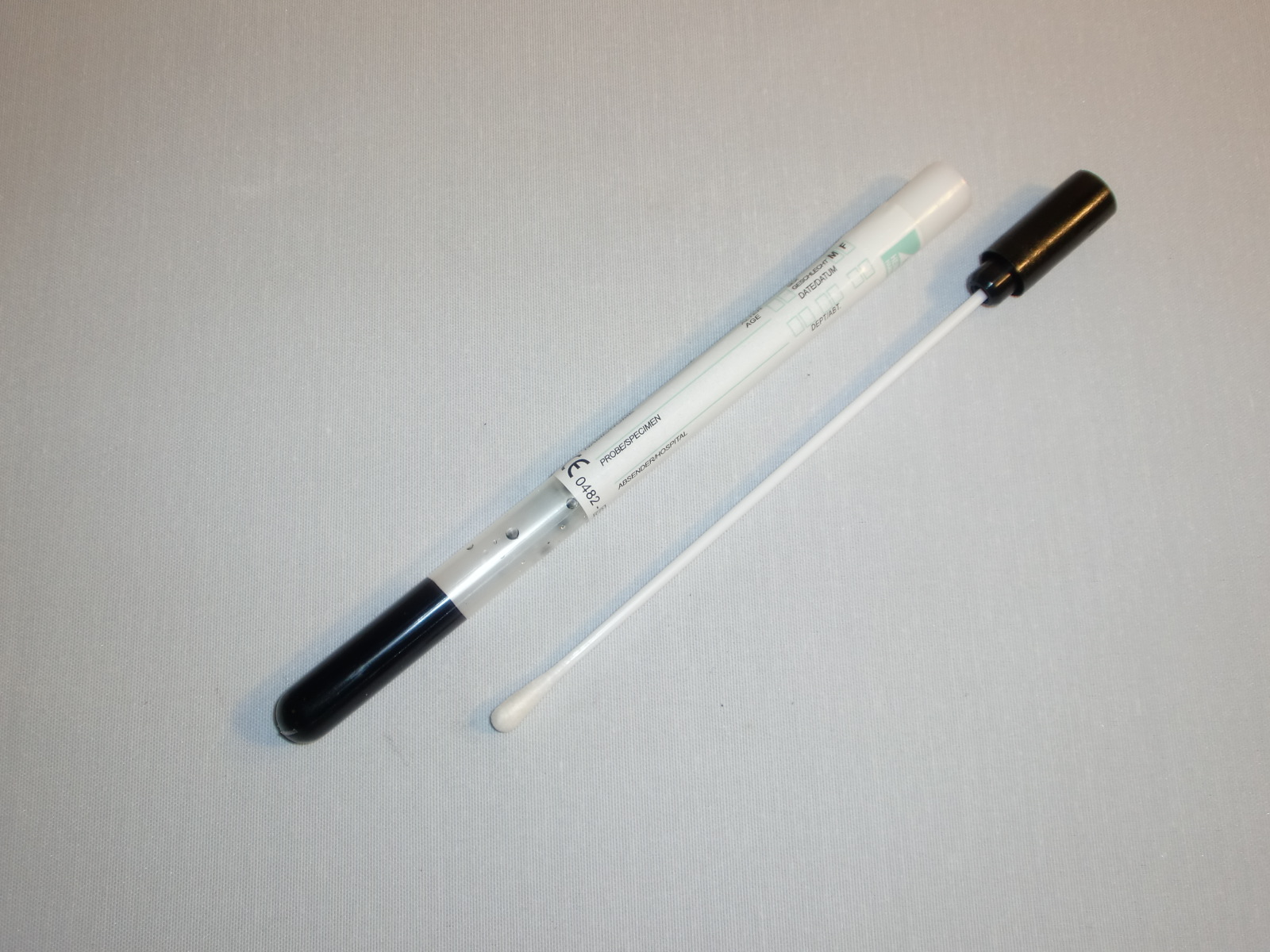 Abstrichbesteck 16 cm, mit KOHLEmedium