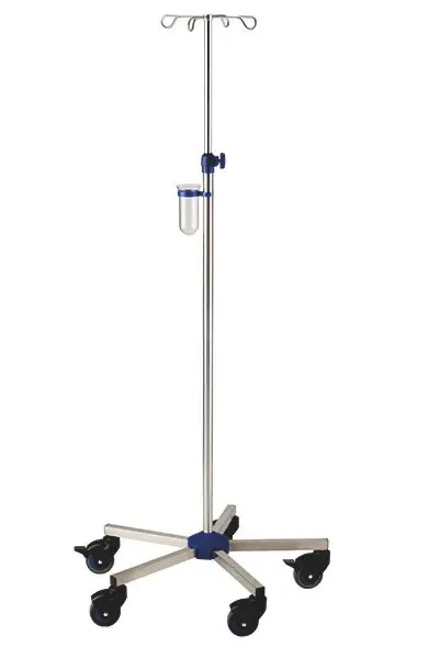 Infusionsständer STABIL mit  80mm Rollen