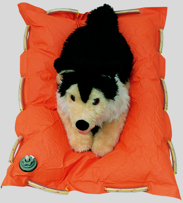 Vakuummatratze 75 x 110 cm, m. 8 Griffen