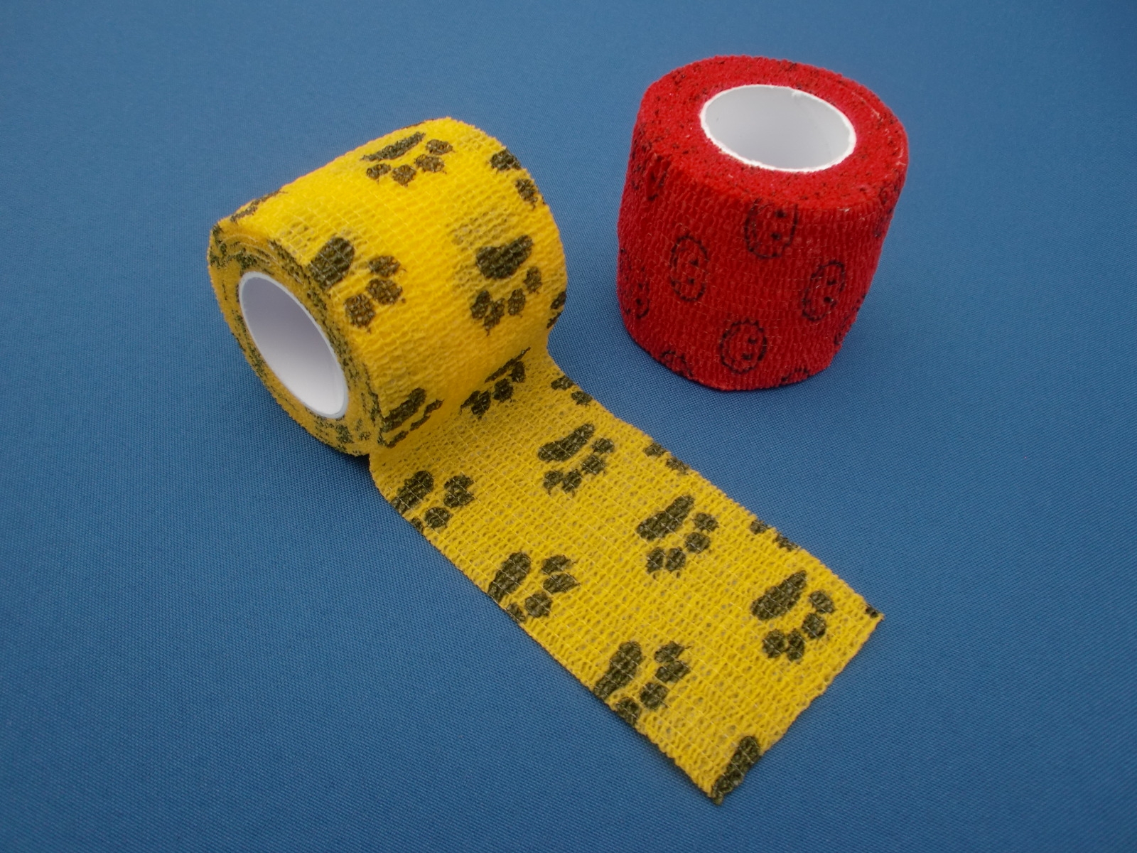 Fixban GELB+"Pfote" -  5,0 cm x 4,50 m