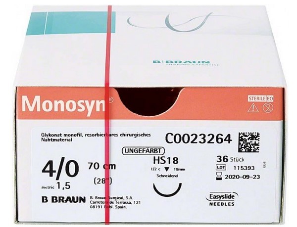 Monosyn USP 4/4 metric 1,5, Nadel HS18
