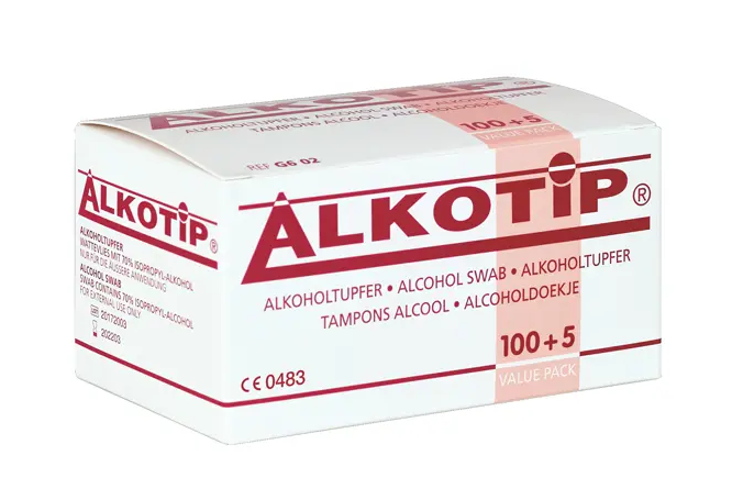 Alkoholtupfer, 30 x 65 mm, steril