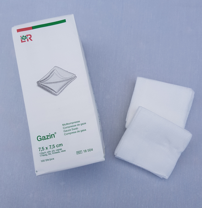 OP-Mullkompressen,   10x10cm , 8-fach