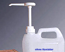 Pumpe f. Ultraschallgel Cubit.+Kanister