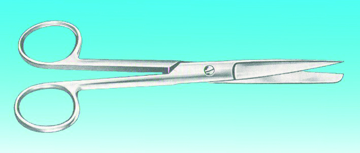 Chirurgische Schere 14,5cm, gerade st-sp