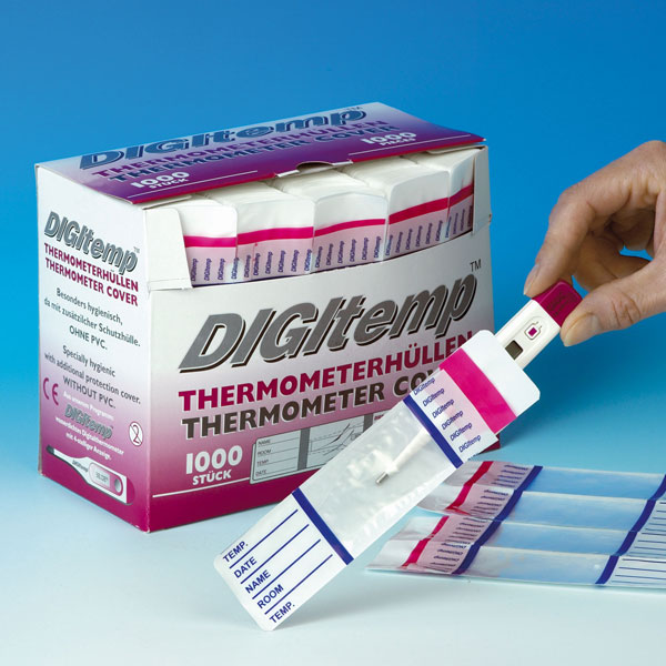 Thermometer-Einmalhüllen o. Gleitmittel