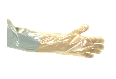 Rektalhandschuhe mit Schulterschutz