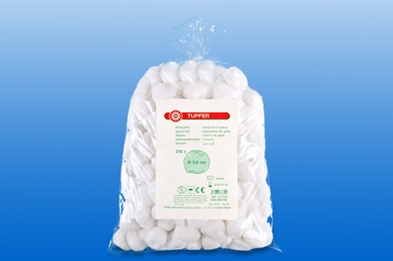 Schlinggaze-Rundtupfer #3, pflaumengroß