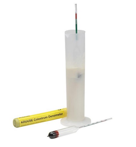Kolostrum Densimeter mit Messzylinder