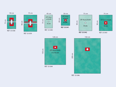 Raucodrape Lochtuch 50x75cm, variabel