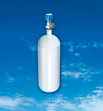 Sauerstoff - Flasche, gefüllt - 2,0 Ltr.