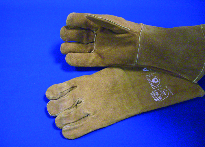 Schutzhandschuhe Leder, Gr. 10