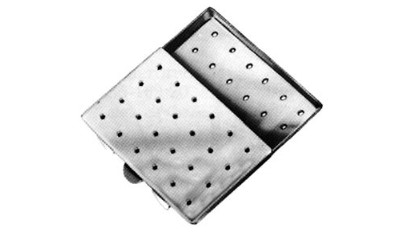 Nadeldose 65 x 42 x 8 mm, gelocht