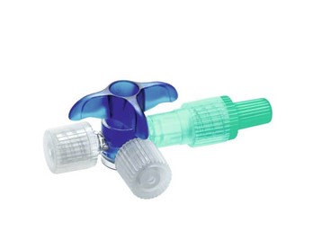 Discofix C Dreiwegehahn, blau