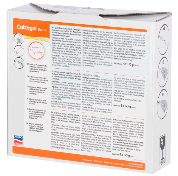 Calzogol Bolus 4x175g