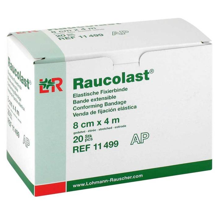 Ela. Fixierbinde, Raucolast,  4 cm x 4 m