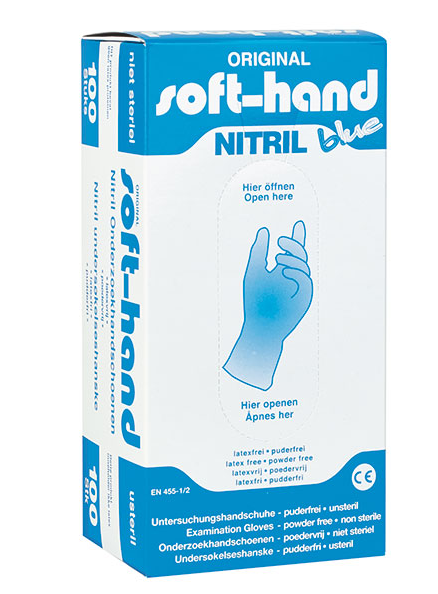 Soft-Hand Nitril Blue - puderfrei Gr. S