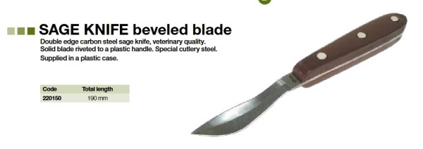 Lorbeerblattmesser mit Holzgriff