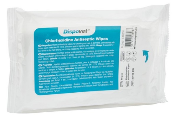 Chlorhexidine Antiseptic Wipes - 40 Tüch