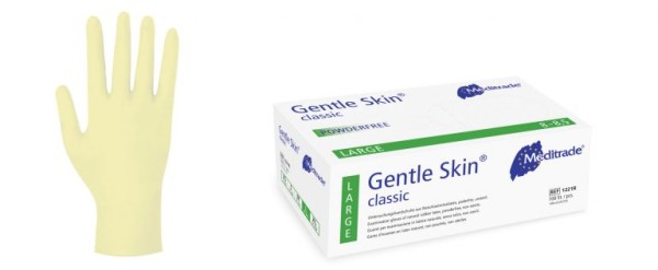 Gentle Skin Grip Latex Handschuhe Gr. L