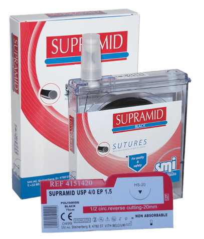 Supramid schwarz USP 3+4 metric 6