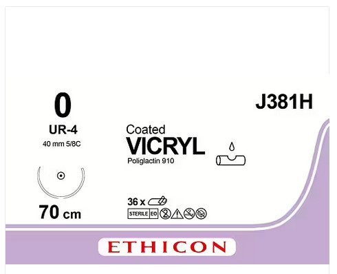 Vicryl J381H, USP 0 metric 3,5