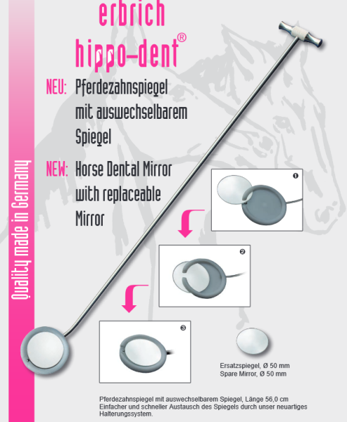 Pferde Zahnspiegel 56cm, Fa. Erbrich