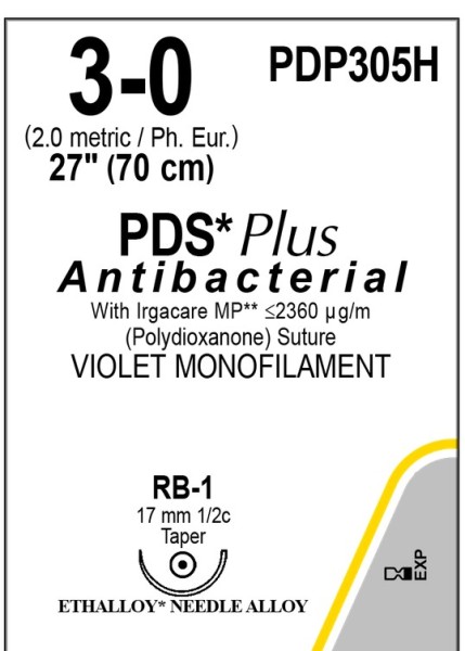 PDS Plus PDP305H - USP3-0 metric 2 ,RB-1