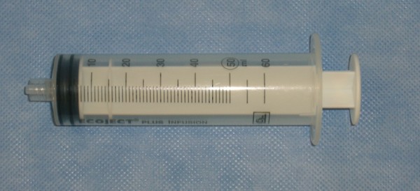 Spritzen 50/60 ml, Luer-Lock, Gummik.