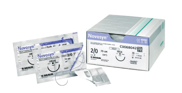 NOVOSYN violett USP0 metric 3,5, HR37