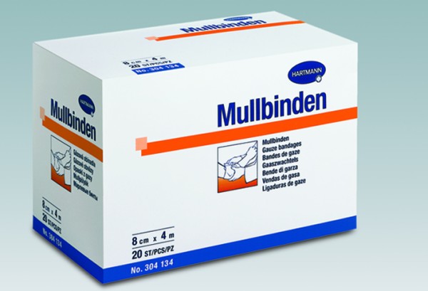 Mullbinden-Hartmann, 8 cm x 4 m, lose