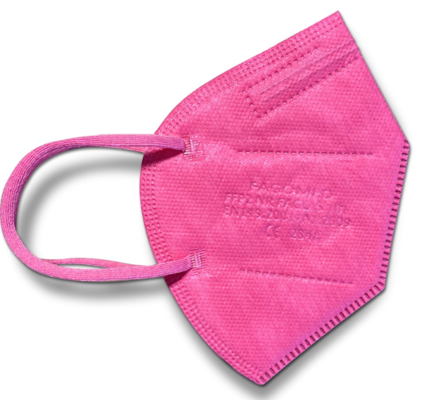 Pinke FFP2 Maske mit Ohrschlaufen