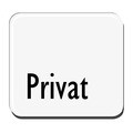 Praxisschild - Privat, ohne Symbol, s/w,