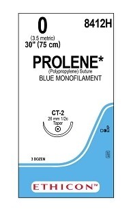 Prolene 8412H, USP 0 metric 3,5, CT2plus