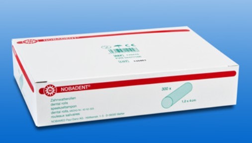 NOBAdent Zahnwatterollen 0,8cm x 4cm