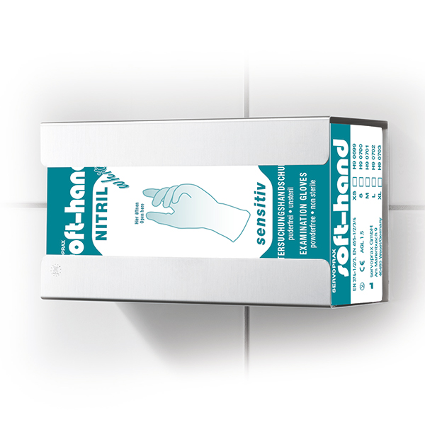 Handschuhbox-Spender Fix 75, Edelstahl