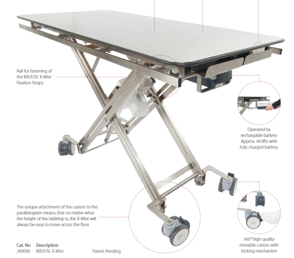 Kruuse X-Lifter Transporttisch